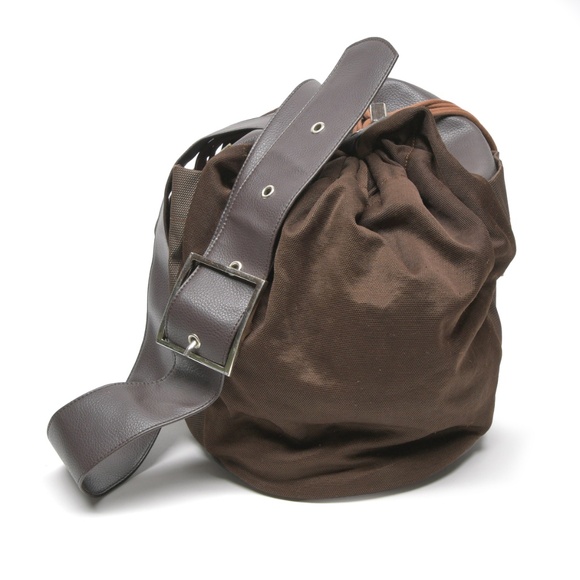 DANIELLA LEHAVI Vegan Collection Mesh Hobo Bag in Brown - Picture 1 of 13